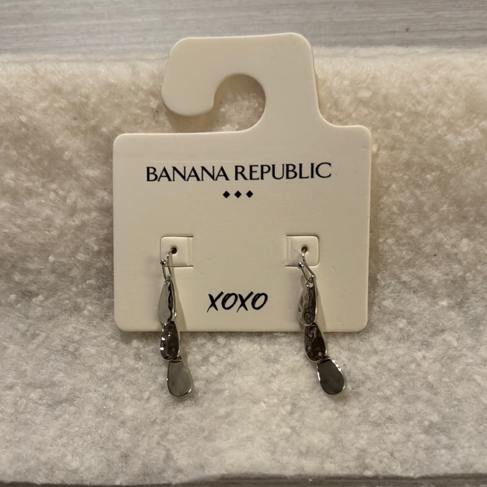 Banana Republic Silver Dangle Earrings